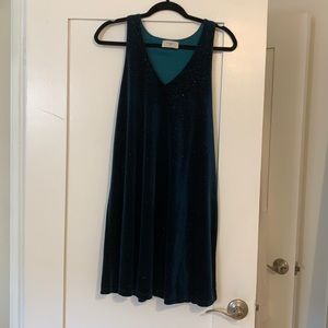 Everly green Velvet dress
